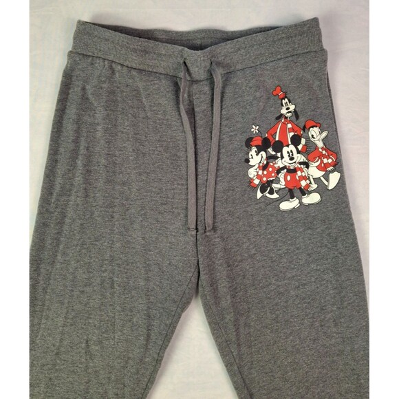 Disney Mickey and Friends Jogger Sweatpants Women’s Small Gray - Picture 2 of 8